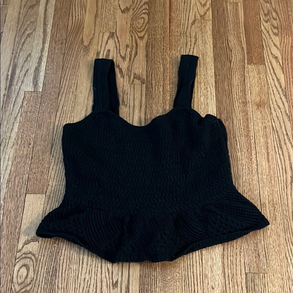 House of Harlow Crochet Black Women's Top